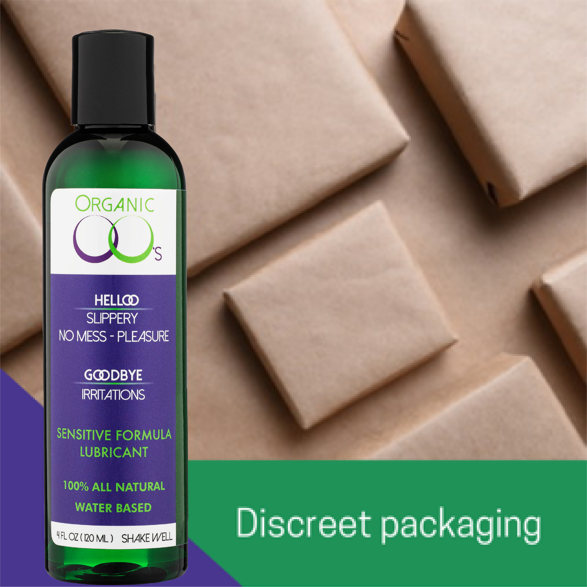 Organic OO's Water Based 100% All Natural Personal Lubricant 4.22 FL. Organic OO's Water Based 100% All Natural Personal Lubricant 4.22 FL.