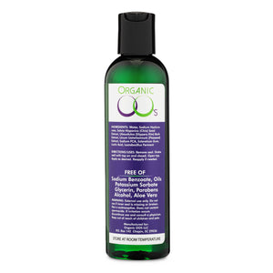 Organic OO's all natural water based personal lubricant bottle back label