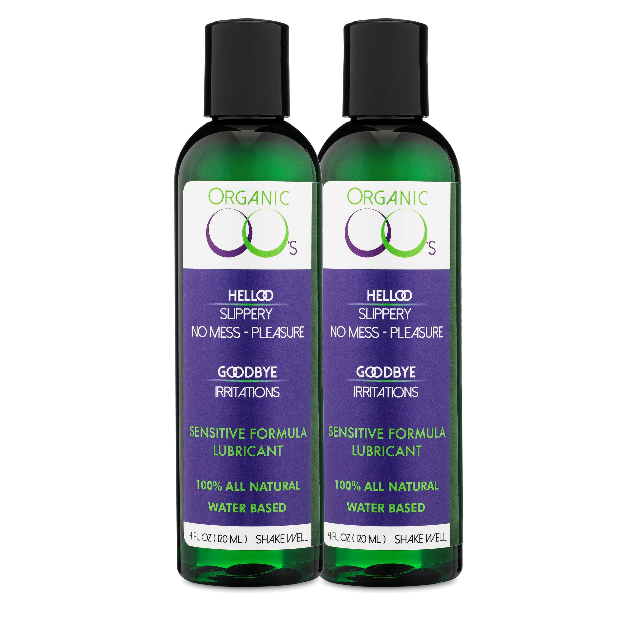 Organic OO's 2-Pack Water Based 100% All Natural Personal Lubricant 4. Organic OO's 2-Pack Water Based 100% All Natural Personal Lubricant 4.